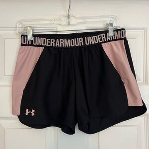 Pink and Black Under Armor Shorts
